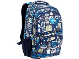 Mochila Escolar Milan The Yeti Azul Marinho 46,5 X 30 X 17 cm