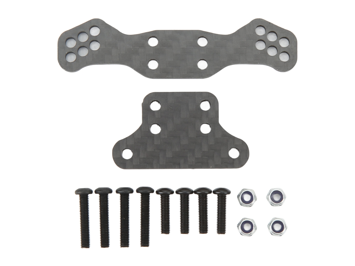 Torre de Choque Dianteira de Fibra de Carbono para Carros Rc Losi 1/10 Baja Rey, Hammer Rey, Acessórios Preto S/MARCA
