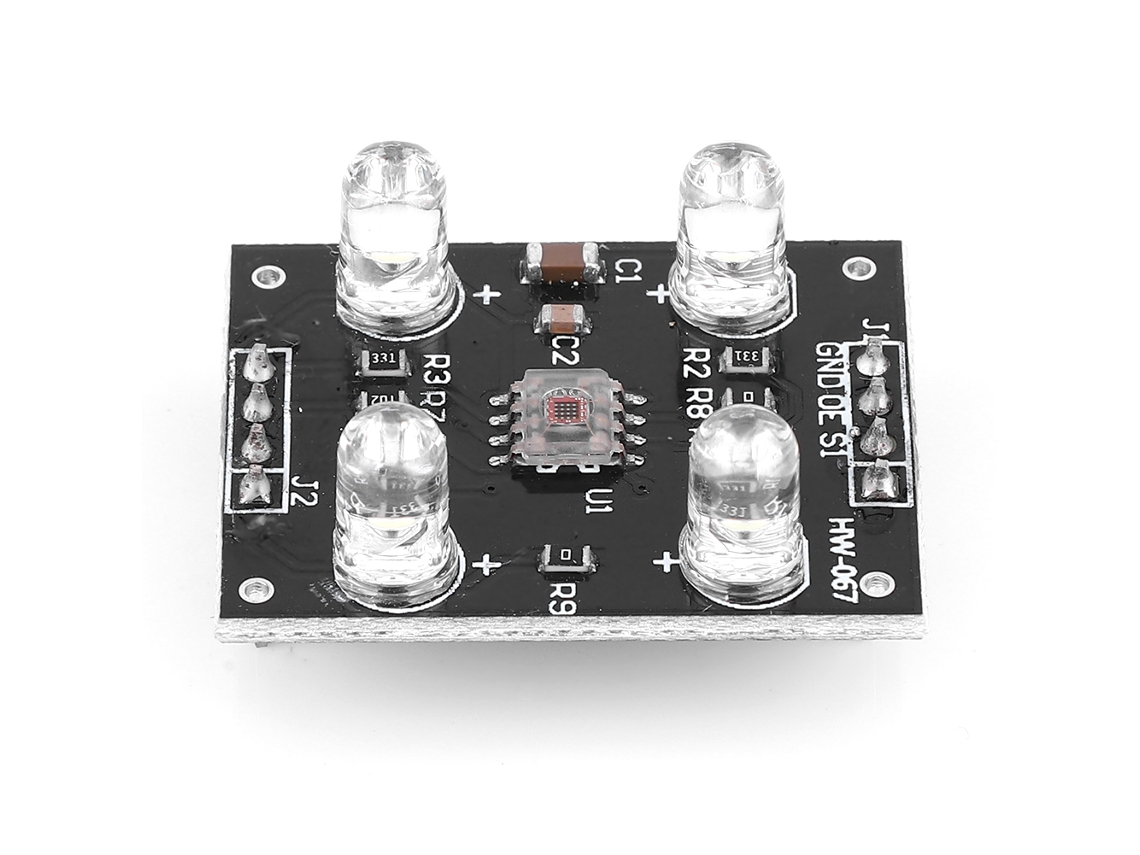 Módulo Detector de Cor Tcs3200 com Led Branco Reconhecimento Sensor 3~5v