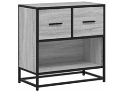 Bedside Cabinet, Bedside Cabinets Vidaxl Cinzeto Madeira Processada (n/a)