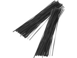 1000 Unidades De Abraçadeiras De Arame Para Jardinagem Em Pvc Preto, Resistentes E Duráveis.