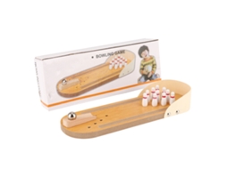 Mali brinquedo de Boliche de Madeira para Crianças Mini Boliche Interativo Mesa Jogo Familiar