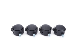 4pcs Rodas Universais com Freio 360° Giratórias | S/MARCA