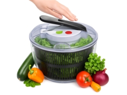 Desidratador de salada doméstico Pressão 3L com cesto de drenagem para secar frutas e legumes.