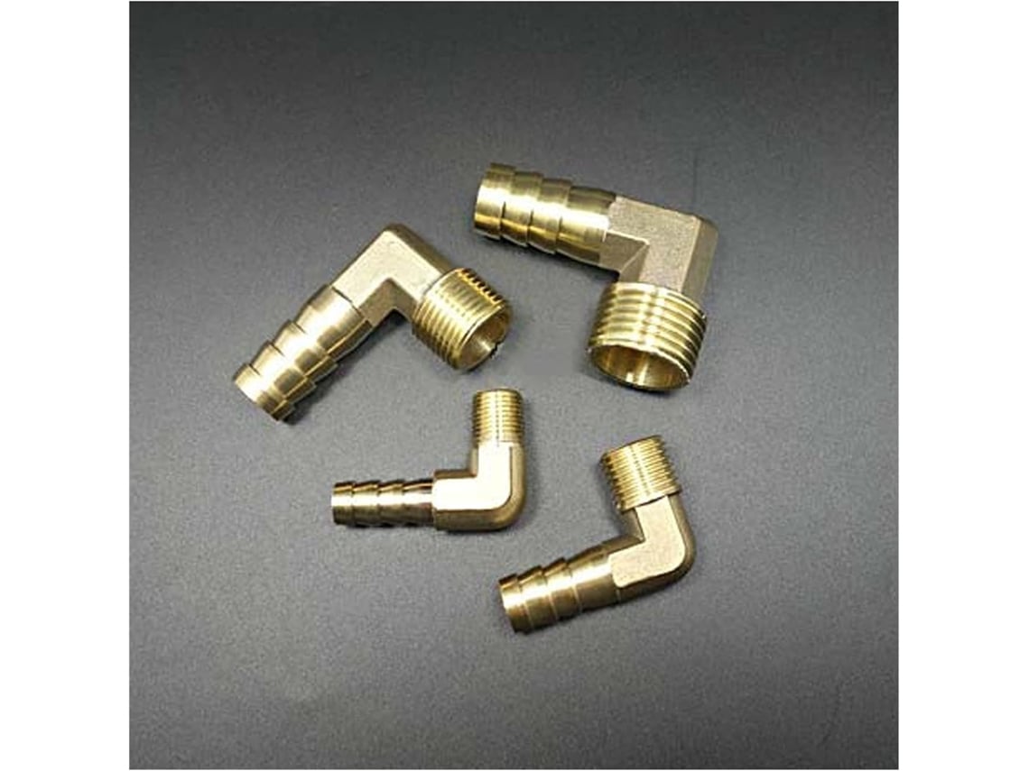 Adaptador para Mangueira de Jardim conector macho cotovelo 8 mm conexão tanque | S/MARCA