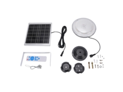Lâmpada de Teto Solar Ip65 com Controle Remoto, 3 Cores Ajustáveis, Dimmável para Ambientes Internos e Externos
