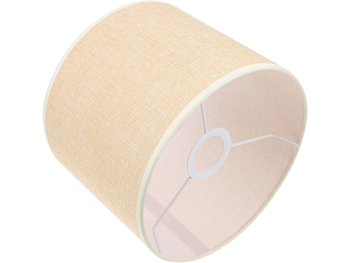 Luminária de Mesa E27 em Tecido para Escritório, Bege. SFUSHOS