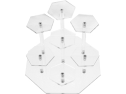 Suporte Para Figuras De Brinquedo Tofficu Com Prateleira Vários Níveis, Acrílico Transparente, Fácil De Montar E Limpar