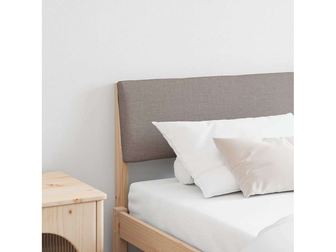 Vidaxl Cabeceira Estofada Cinzento-acastanhado 180 Cm