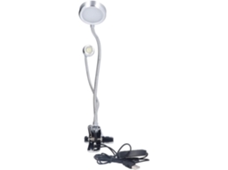 Luminária De Mesa Ftvogue Com Suporte Fixador Led, Duas Luzes, Alimentação Usb, Brilho Ajustável, Ideal Para Quarto E