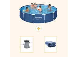 Bestway Piscina Bestway Steel Pro Redonda - 396x84 Cm - 3-peças S22312