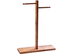 Support De Casque De Jeu Pour Bureau, Support En Bois, Fixation Double Rangée, Couleur Noyer