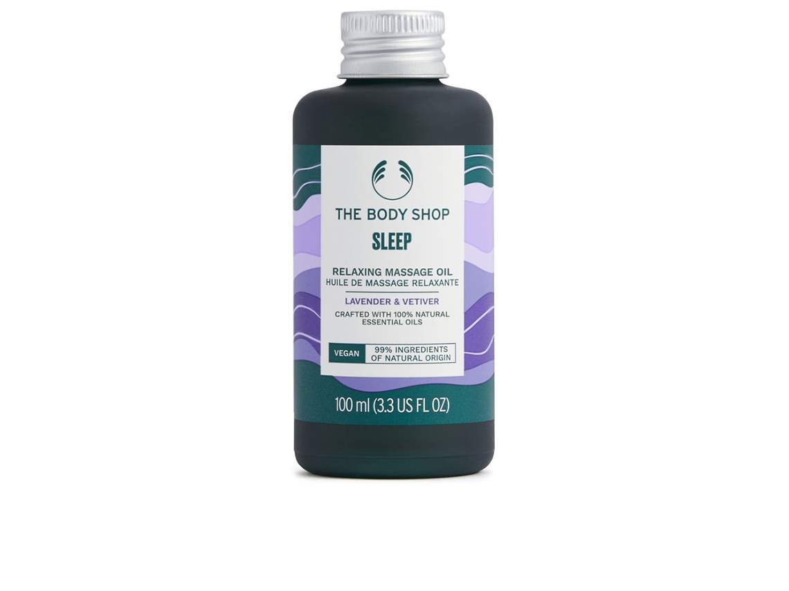 Óleo de Massagem Sleep Lavanda e Vetiver THE BODY SHOP 100 Ml