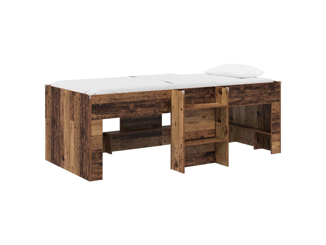 Cama Alta para Crianças 2 Pcs Madeira Antiga MAISON EXCLUSIVE