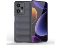 Capa Protetora Câmera Antichoque para Xiaomi Poco F5 HONGWE. Textura Macia Cinzento
