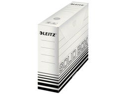Caixa de Arquivo LEITZ Sólida Branca/Preta W100 Mm