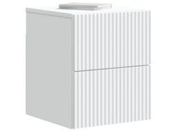Gabinete de Canto Montado na Parede com Gaveta 2 Pcs Branco MAISON EXCLUSIVE
