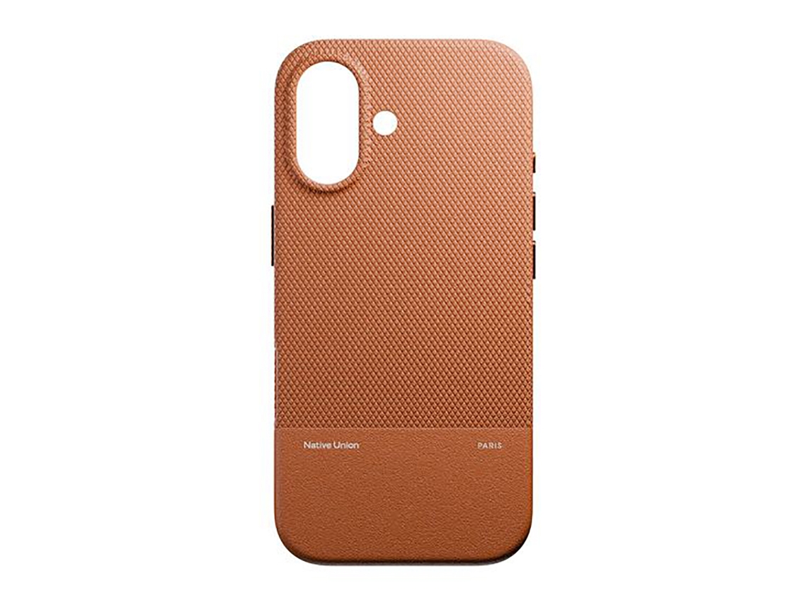 Native Union Capa Magsafe Para Iphone 17 Em Tpu Ultra Resistente Série Kickcase Castanho Claro