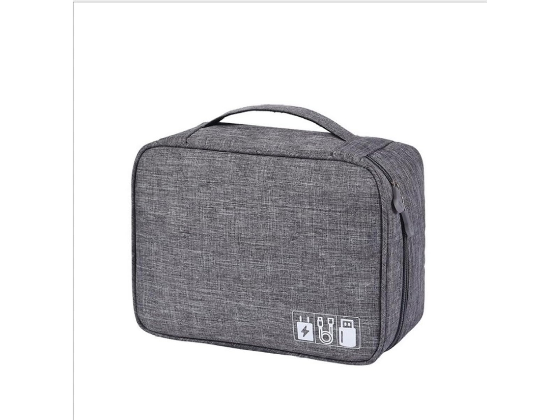 Bolsa Multifuncional De Lona De Grande Capacidade Para Cabos Usb