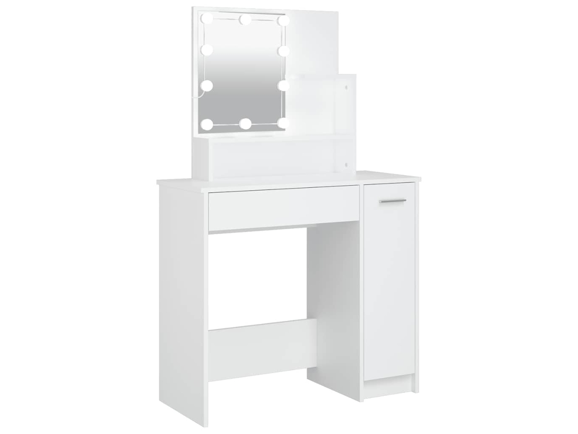 Dressing Table, Dressing Tables Vidaxl Branco Madeira Processada