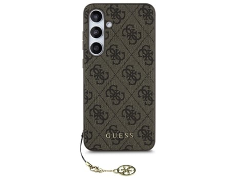Capa para Samsung Galaxy S24 GUESS Pele Sintética Rígida Castanho