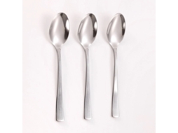 Colher ''linear'' Em Aço Inox 14,5 Cm - 3 Unidades