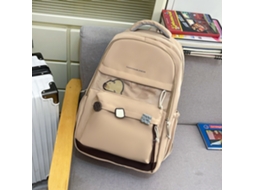 Mochila Estudantil Leve E De Grande Capacidade, Adequada Para O Uso Diário Escolar E Presentes Escolares Cáqui