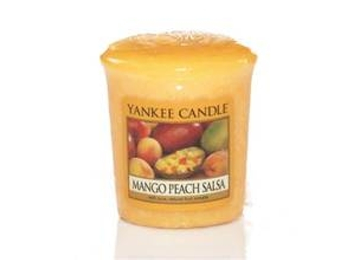 YANKEE CANDLE Mango Peach Salsa Candle Aromatic Votive Candle 49.0G