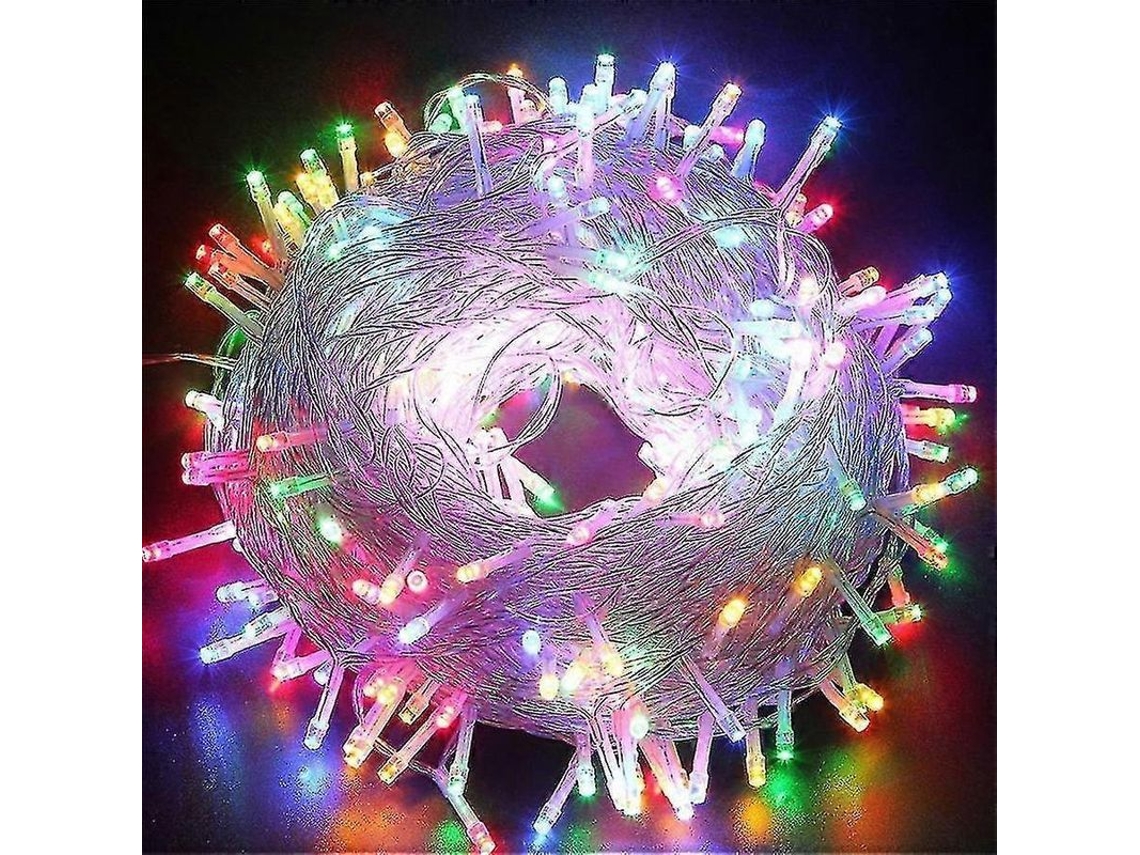 Luzes De Natal Led Para Festas Jardim Casamento Com Fio Transparente 10m-300m Branco Multicolor Quente Branco 50m 400leds