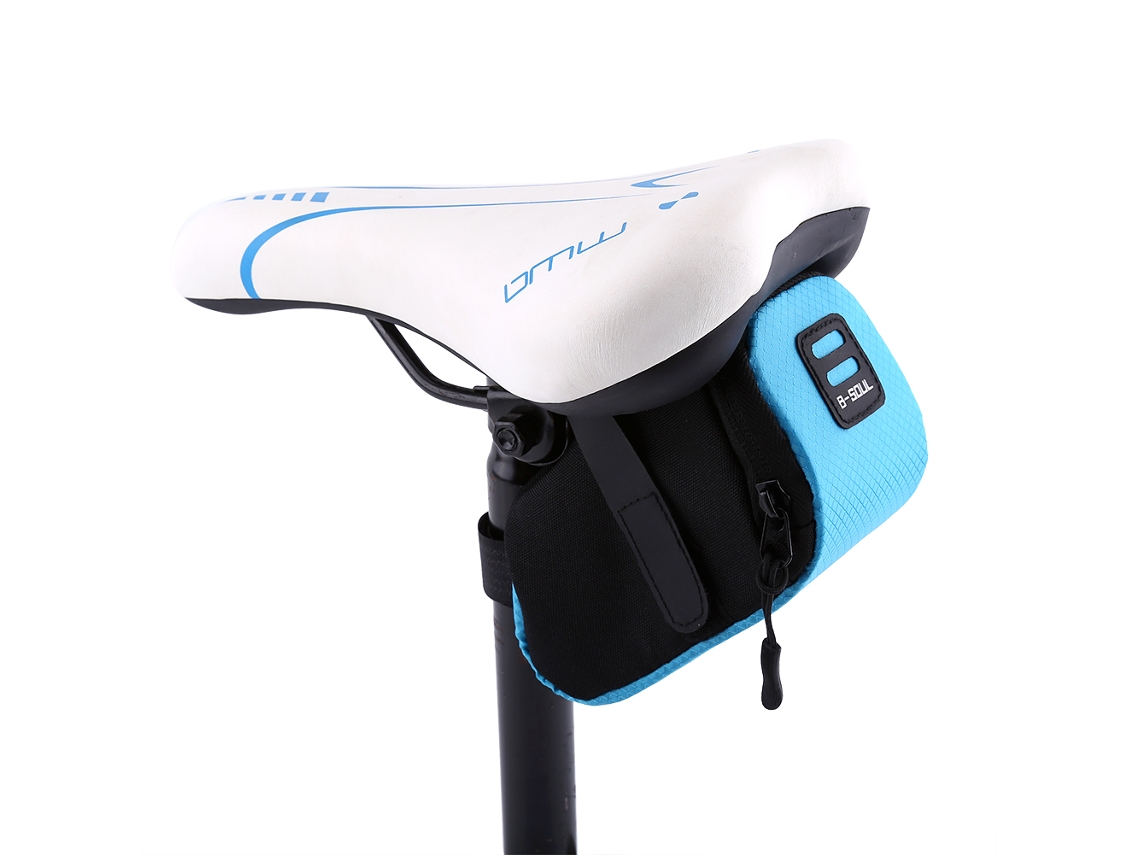 Bolsa de Selim para Bicicleta Mtb Estrada com Armazenamento Sob o Assento Azul | S/MARCA