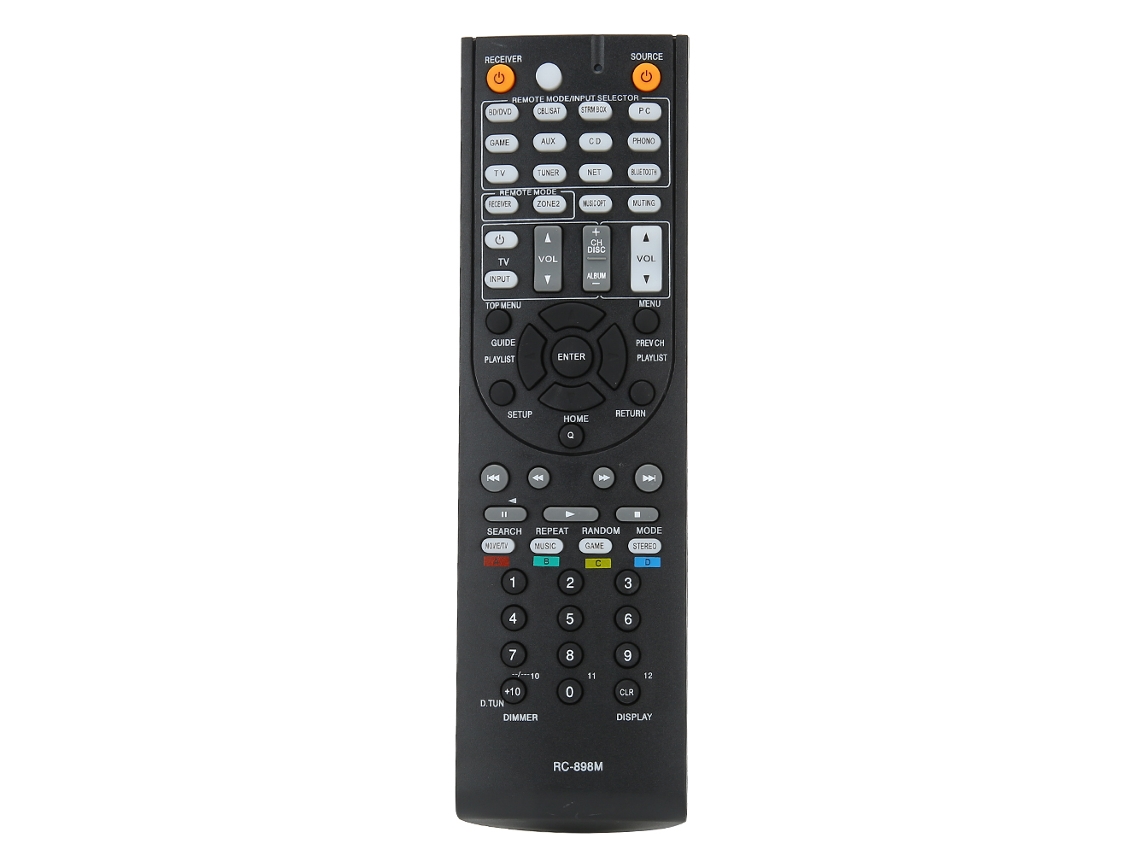 Aetheria controle Remoto Av Substituto para Onkyo Tx nr646 Tx nr747 Tx nr545 Rc 898m