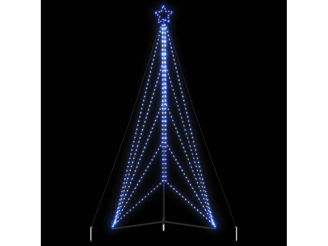 Vidaxl Led Árvore De Natal 615 Leds Azul 404,5 Cm