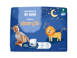 Fraldas Absorção 15-24kg T7 Continente Do Bebé