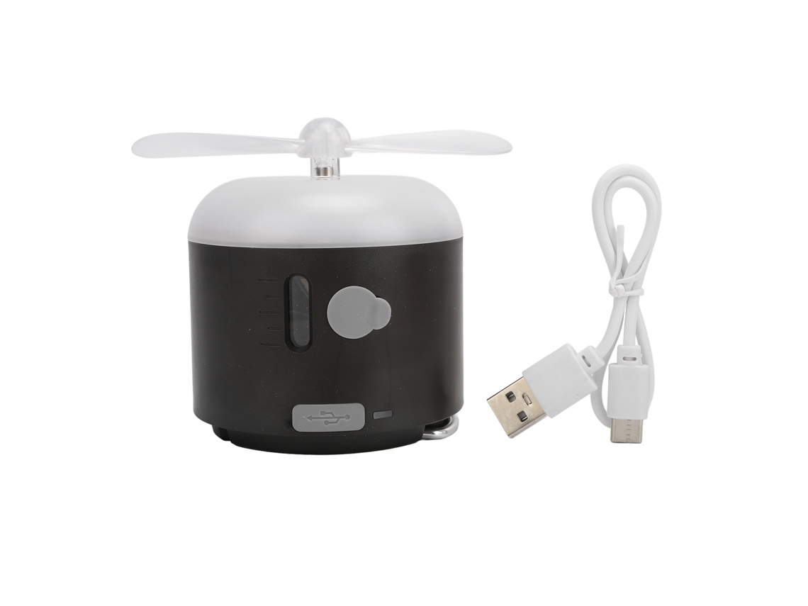 Lanterna Camping Profissional Ipx7 Impermeável com Fan e Power Bank Preto S/MARCA