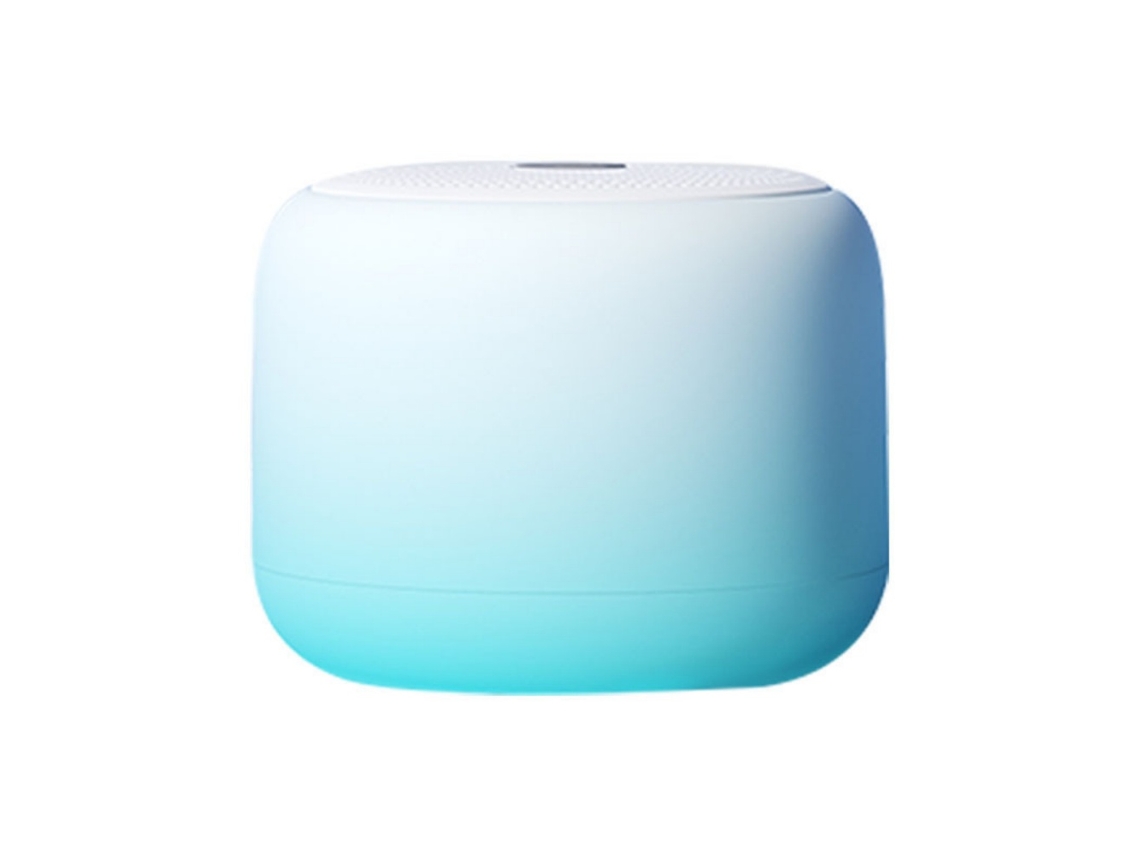 Altifalante Bluetooth Sem Fios Portátil Impermeável Design Macaron Degradado Para Casa Cor Azul Degradada