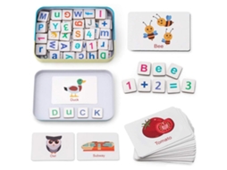 Letras E Números Magnéticos De Madeira, Brinquedos Para Crianças, Ímãs De Geladeira, Alfabeto Abc, Cartões De Palavras, Ortografia Aquaforge