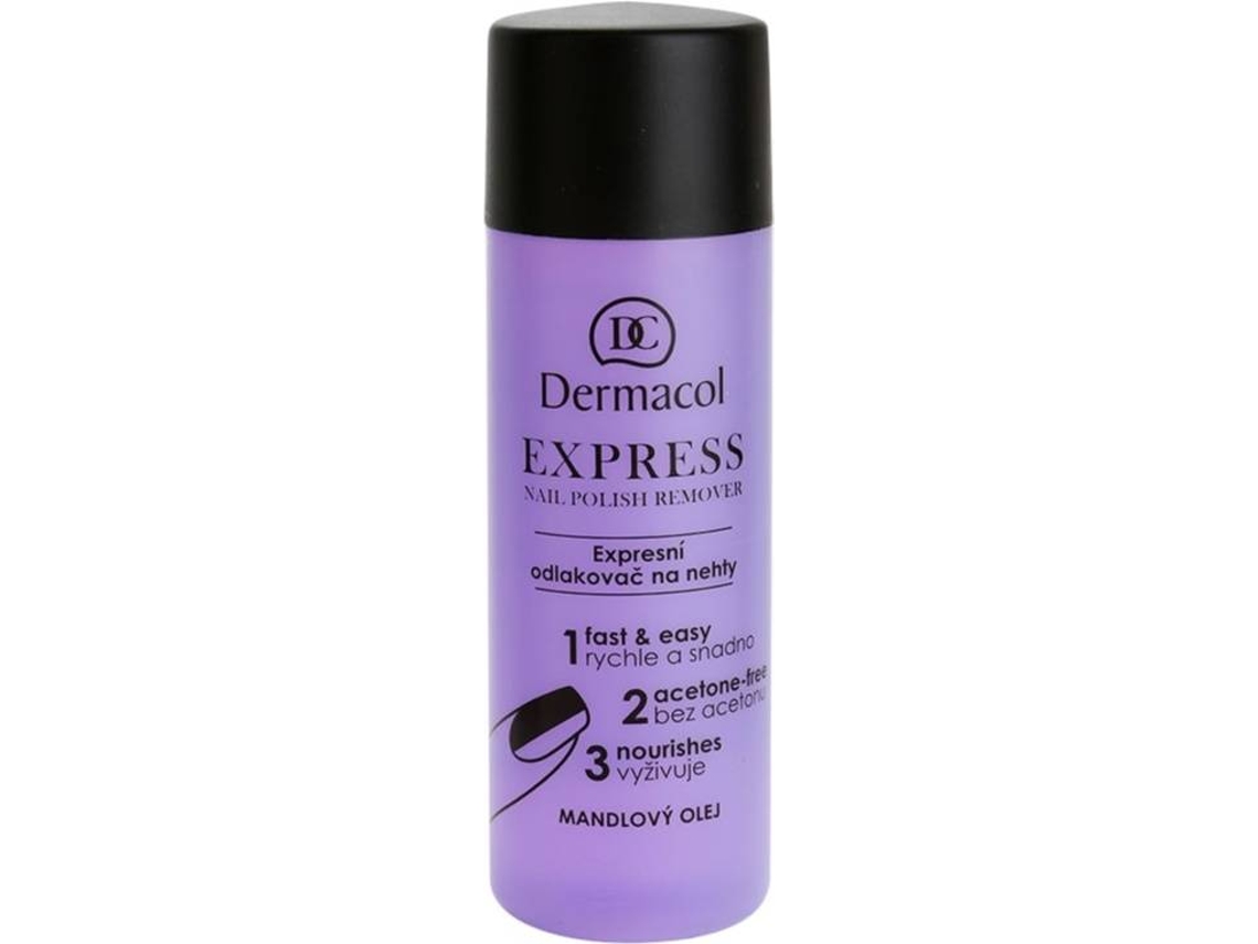 Removedor de Verniz DERMACOL Express Sem Acetone (120ml)