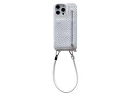 Capa Com Zíper E Porta-cartões Compatível Com Iphone 15 Pro Max, Textura De Cobra, Pu Capa Traseira De Pc Com Cordão