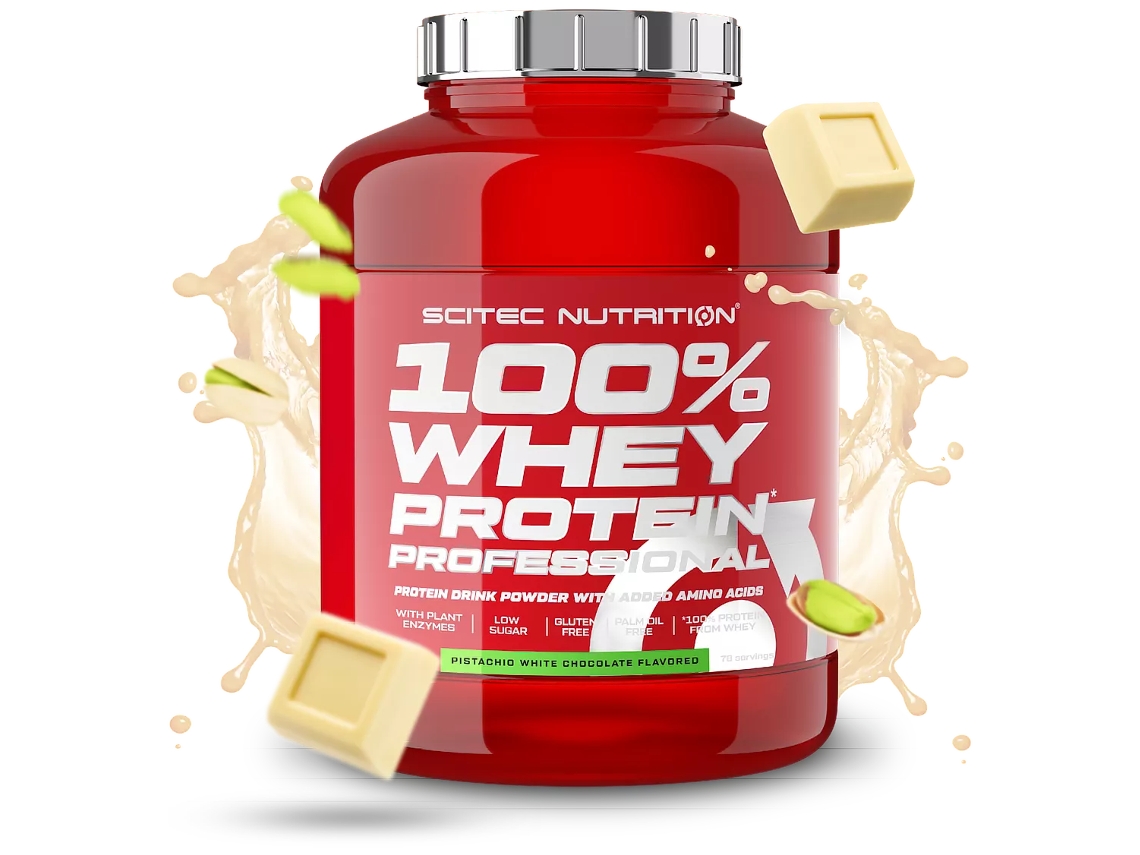 Scitec Nutrition 100 Whey Protein Prof Pistachio White Choco 500 gr