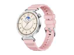 Bracelete para Huawei Watch Gt 6 Pro Silicone com Fivela Prateada Vermelha XIAOMOYU