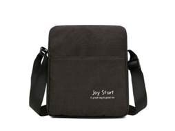 Bolsa Transversal Masculina Casual (preta), Leve E Impermeável, Em Nylon.