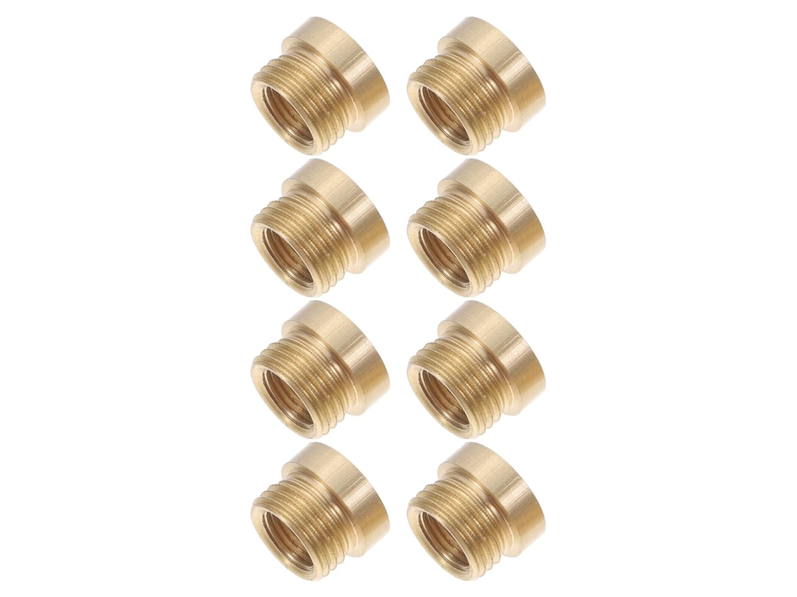 Kit De 8 Peças Adaptadores Porca Roscada Cobre Para Reparo Lâmpadas,