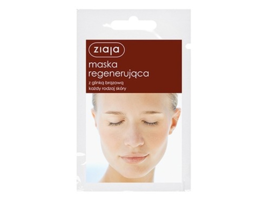 Máscara Regeneradora Com Argila Marrom, Todos Os Tipos De Pele, 7ml Ziaja