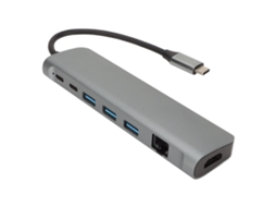 Hub Usb-c 9 Em 1 (converte Para 3*usb3.0, Suporta 4k Hd)
