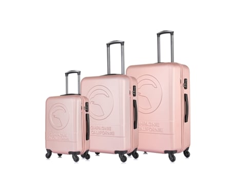 Conjunto de 3 Malas de Rodinhas em Ouro Rosa Cc-T243 Rose Gold COMPAGNIE DE CALIFORNIE