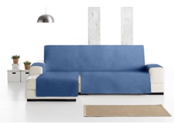 Capa em Tecido Acolchoado e Impermeável para Chaise Longue orientación izquierda Luke (240 cm - Azul)