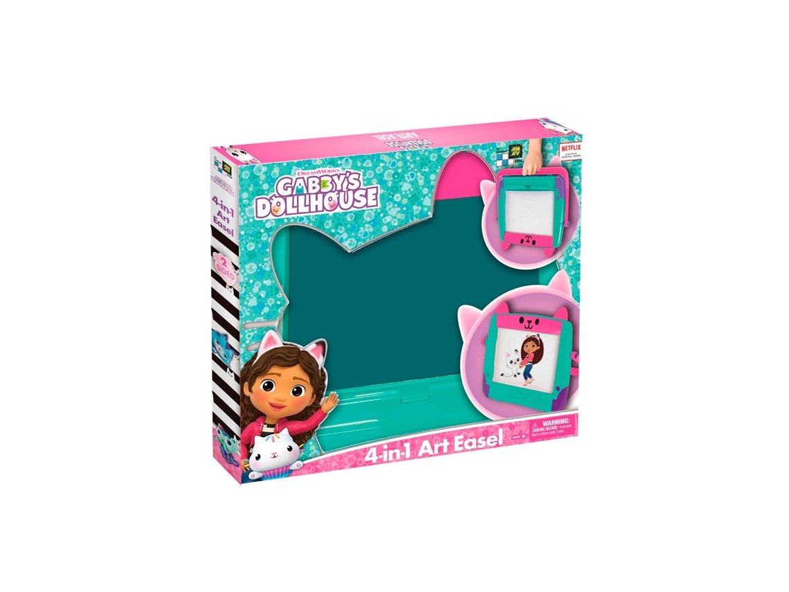 Cavalete artístico Gabby'S Doll House 4 em 1