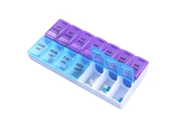 Estojo Prático Para Comprimidos Dosett Multicolor(yh) L Com 14 Compartimentos