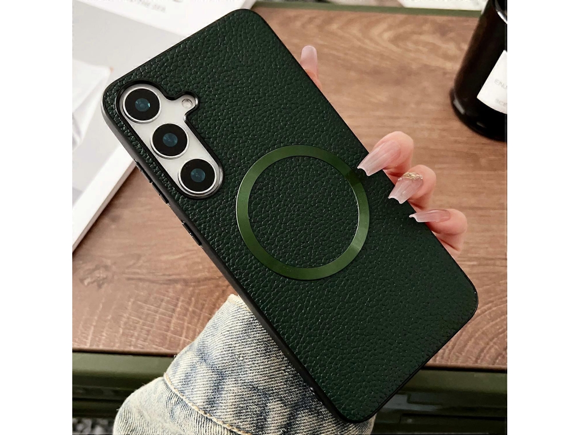 Capa Para Samsung Galaxy A16 5g/4g Compatível Com Magsafe, Em Couro Pu Tpu, Multicolorida.