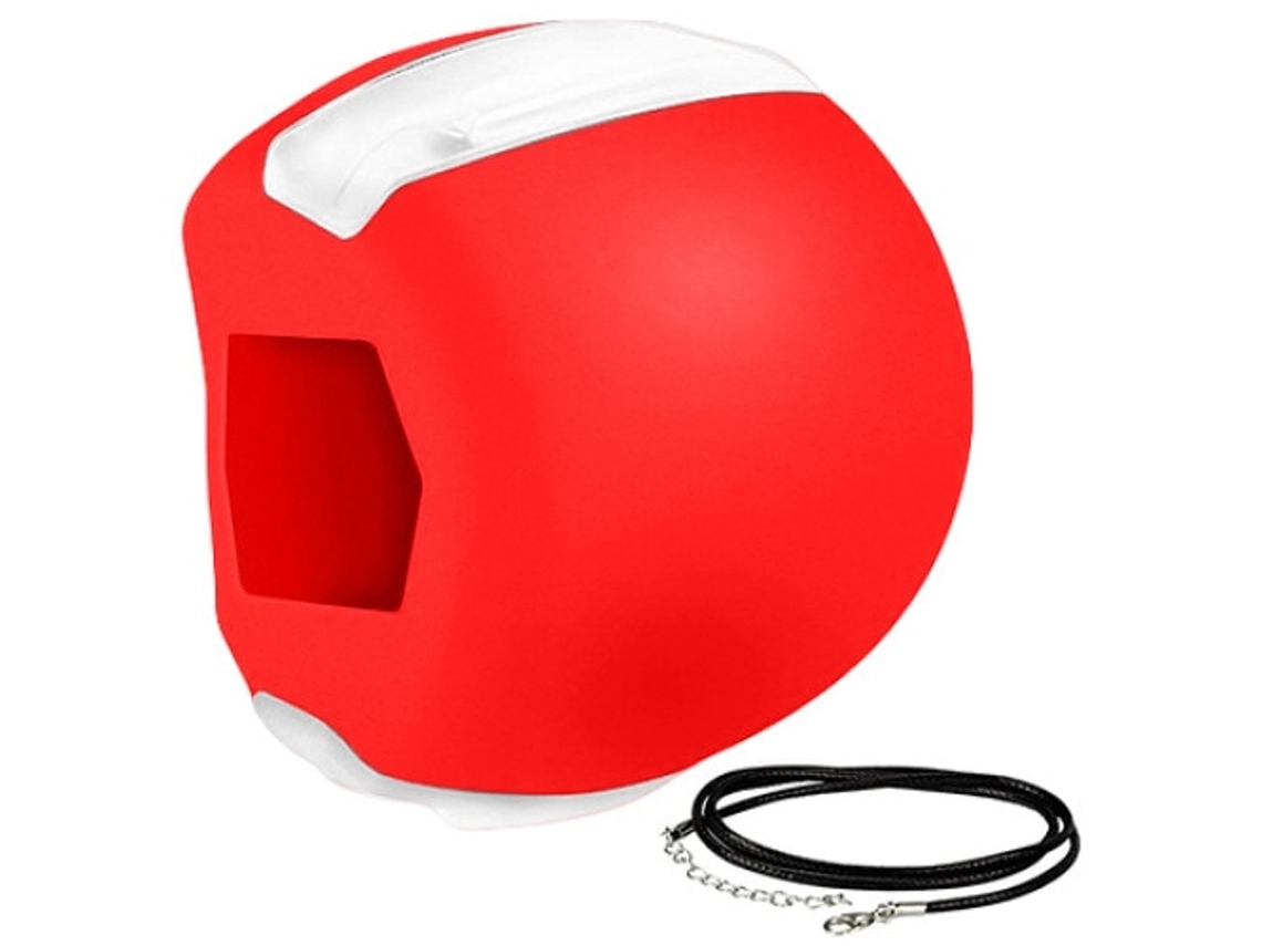 Dispositivo Para Desenvolvimento E Manutenção Dos Músculos Faciais, Silicone, Nível De Resistência 18 Kg, Vermelho
